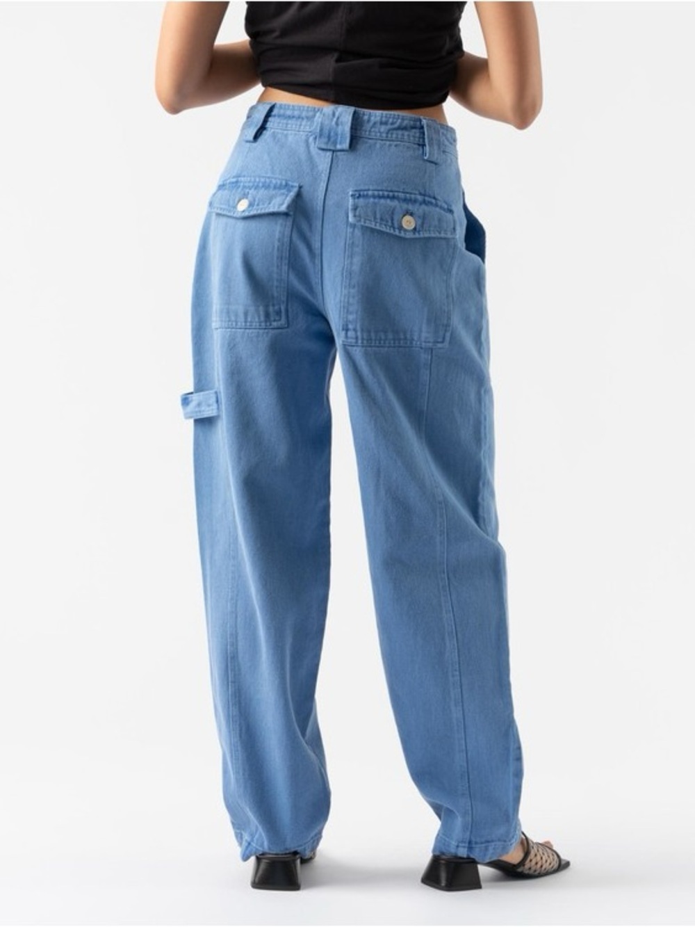 NEW Alex Mill Phoebe Pant in Recycled Denim French Blue 29 - Picture 2 of 10